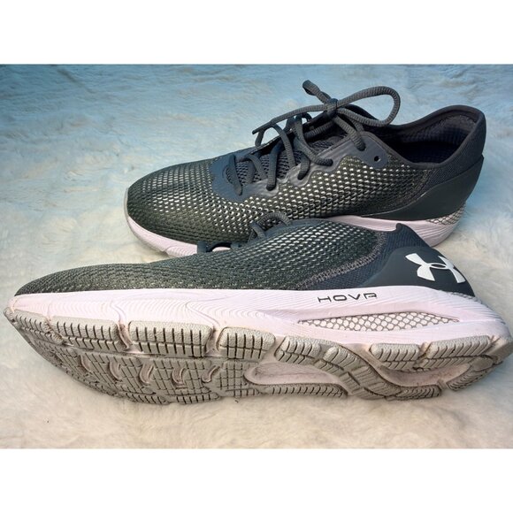 Size 12 - Under Armour HOVR Turbulence 2 White Gray - Picture 5 of 5